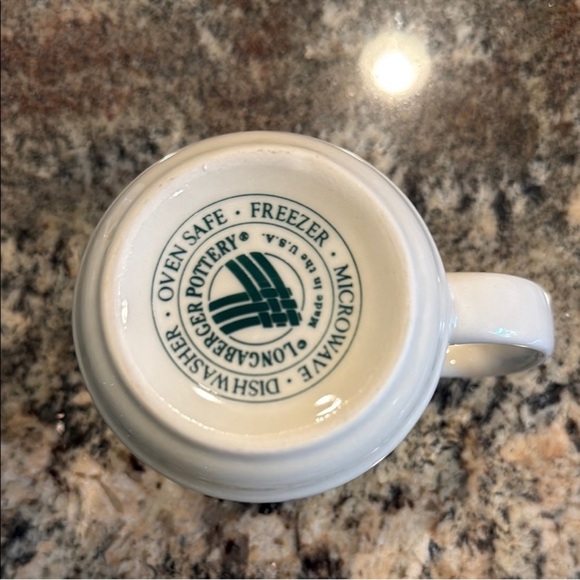 Longaberger Pottery Christmas Holly Berry Woven Traditions Coffee Mug. - Picture 3 of 3